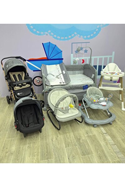 TURHAN BEBE Yeni Doğan OSLO Bebek Çeyiz Seti BEŞİK + BEBEK ARABASI + PUSET +YÜRÜTEÇ+MAMA SANDALYESİ...