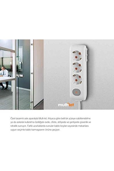 MCreative Multi-Let Black Double Socket Grounded Wired Child Proof 5Mt (Double)