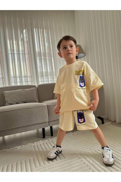 KOKOŞ BEBEK Batmn Shorts Set |   Between 4/5 Years