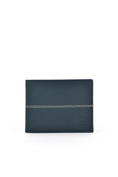 Ziya , Men's Genuine Leather Wallet 1519841 Zy06 Navy Blue