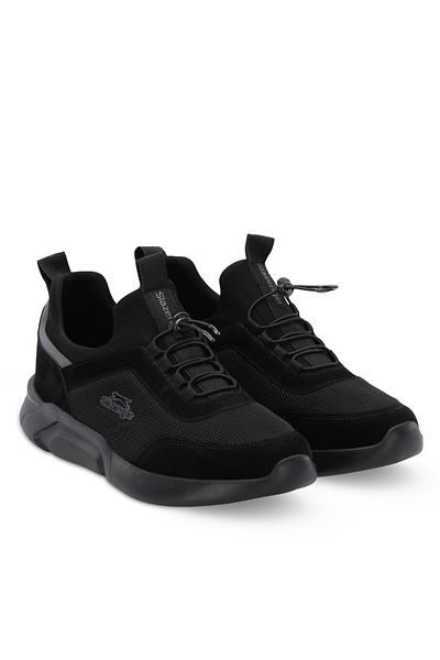 Slazenger Ανδρικά παπούτσια Sneaker OBINA I Μαύρο / Μαύρο