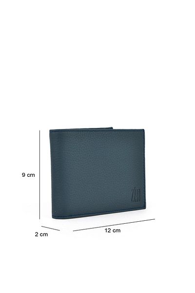 Ziya , Men's Genuine Leather Wallet 1519841 Zyp01 Navy Blue