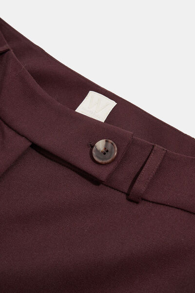 W Collection Bordo Pipe Leg High Waisted Trousers