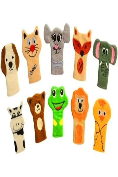 STOREMAX Puppet Set 10Pcs Embroidery Processing Animals Toy Finger Puppet Educational and Fun