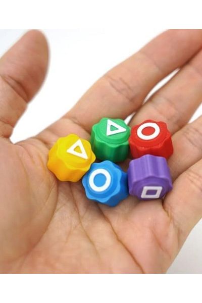 MCreative Traditional Korean 5 Stone Game, Gonggi Korean Traditional Game, Colorful Game Pieces 5 Stone Game