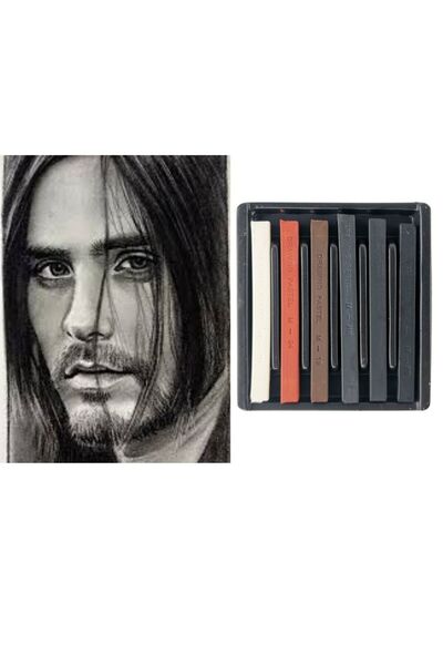 Mungyo مجموعة رسم فحمية بألوان مختلطة من 6 قطع