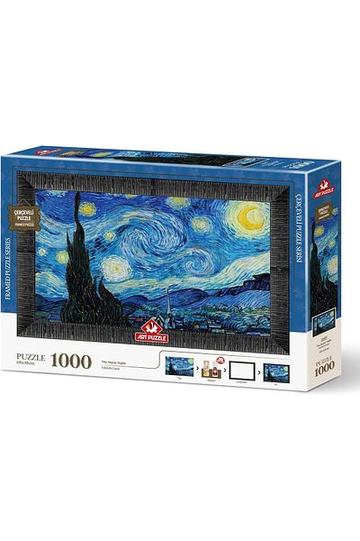 STOREMAX Bystoreby Puzzle Starry Night 1000 Piece Framed Puzzle Newdesing 646268