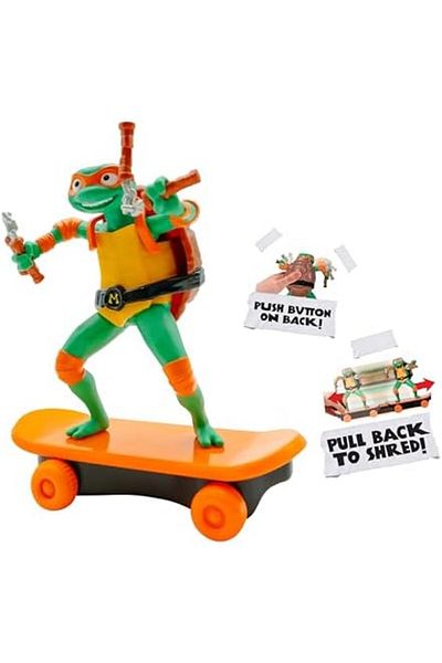STOREMAX Ntwork Mutant Ninja Turtles Tmnt Turtles Pull Drop Skateboard Figure Mikey Art 1087243