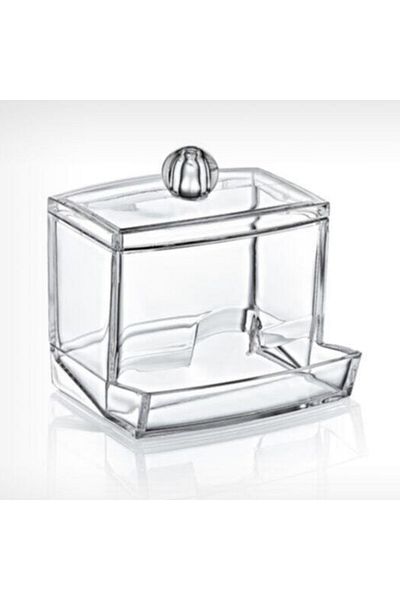 STOREMAX Bystoreby Transparent with Lid Ear Cleaning Stick Organizer Storage Box Newdesing 646268