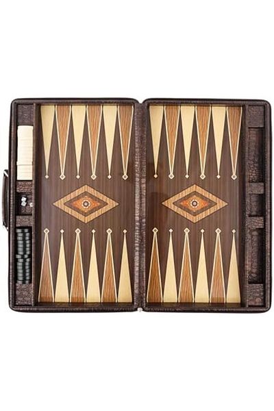 STOREMAX Bystoreby Concept Madera Backgammon with Bag Newdesing 646268