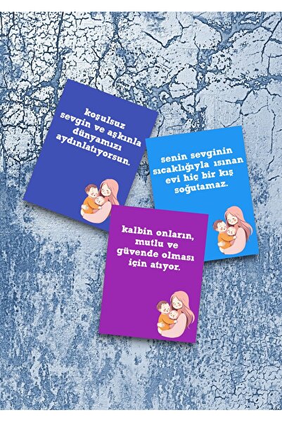 design z by zaggo Eşe Anneler Günü Hediye KartI Eşime Anne kart Hanıma Çocukl...