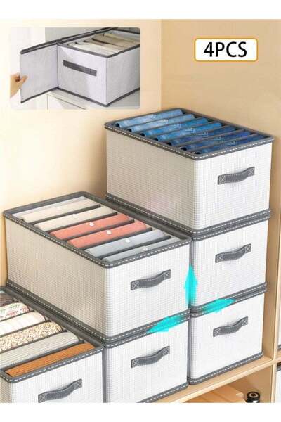 Generic DUNISO 4 Pack Wardrobe Clothes Organizer