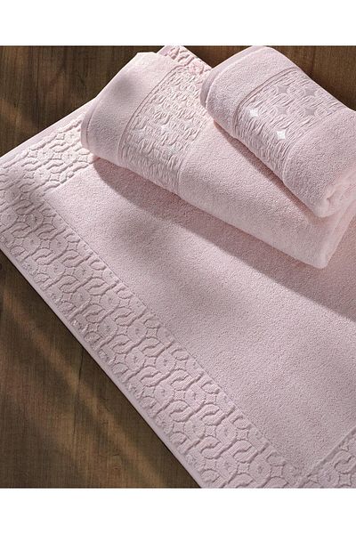 STOREMAX Muartshop. |   Oppolo |   Extra Soft Cotton Eponj 3-Piece Towel Set Pink 871301