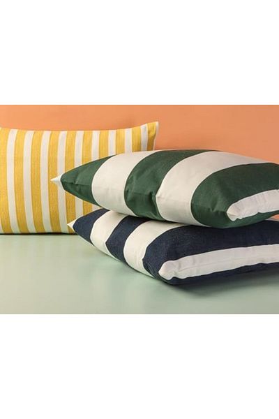 STOREMAX Sellbuystore Funky Yellow Striped Pillow 35X55Cm 1053513
