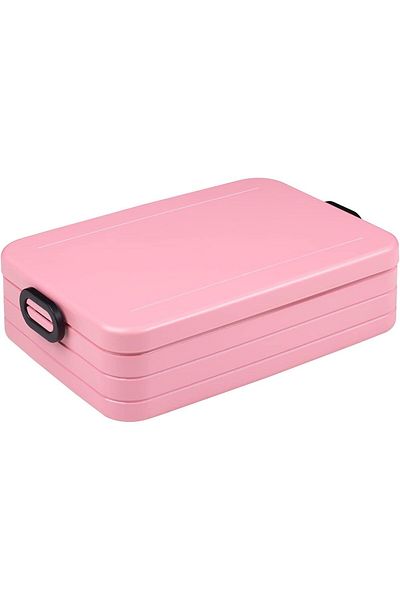 STOREMAX Ntwork Rosti Lunchbox Take a Break Large A, Plastic, Nordic Pink, 25.5 X 17 X 6.5 cm Art 1087243