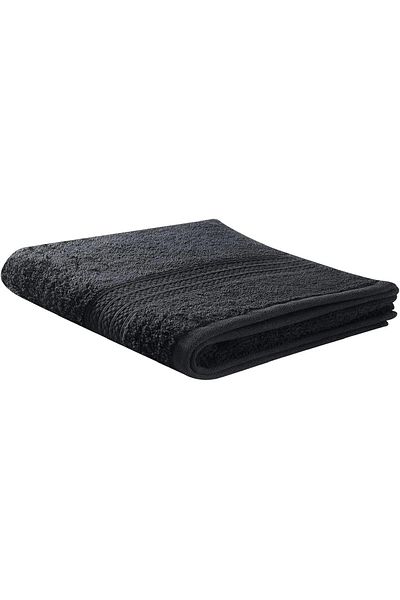 STOREMAX Sellbuystore Cotton Pure Bath Towel Black Single Piece 1053513