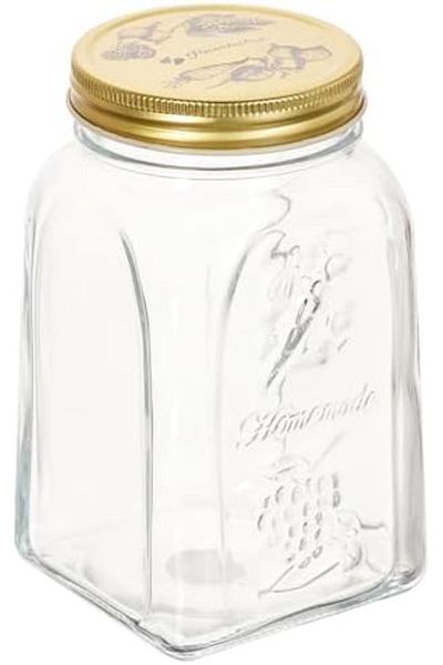 STOREMAX Bystoreby Homemade Metal Jar with Lid, 1000Cc Newdesing 646268