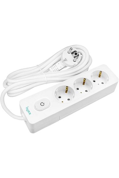 STOREMAX Bystoreby Triple Switched Grounded Socket, 3m, Child Proof Newdesing 646268