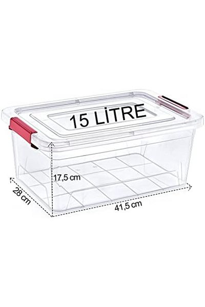 STOREMAX Bystoreby Smart Box Storage Container 15 Lt Transparent Newdesing 646268