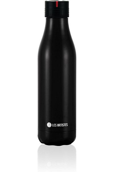 STOREMAX Ntwork Artistes Paris 500 ml Double Layer Stainless Steel Thermal Insulated Thermos Flask Black