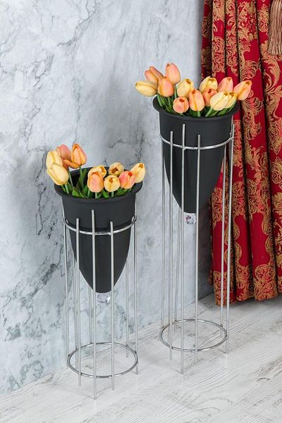 STOREMAX MUARTSHOP Πολύχρωμο Βάζο 2 Μεγάλων Ποδιών, Γλάστρα 871301