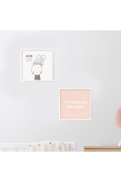 STOREMAX Buystoremx Room Specific Minimal Rabbit Design Frame 20 X 20 cm Newstar 1051066