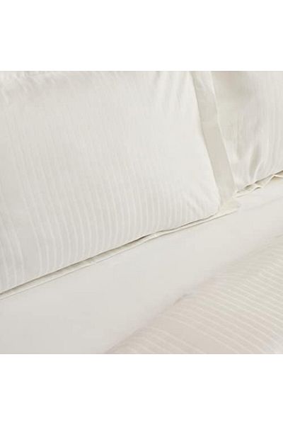 STOREMAX Mrttnca Home Uniq 100% Cotton Double Satin Duvet Cover Set White Trndymrt 1087243