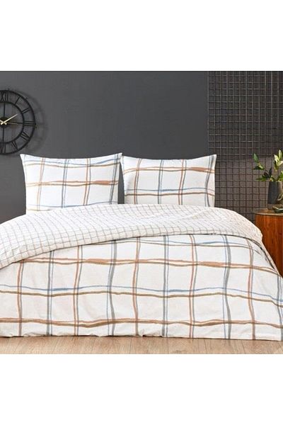 STOREMAX Mrttnca Rokkie Patterned 100% Cotton Duvet Cover Set, White, Double Trndymrt 1087243