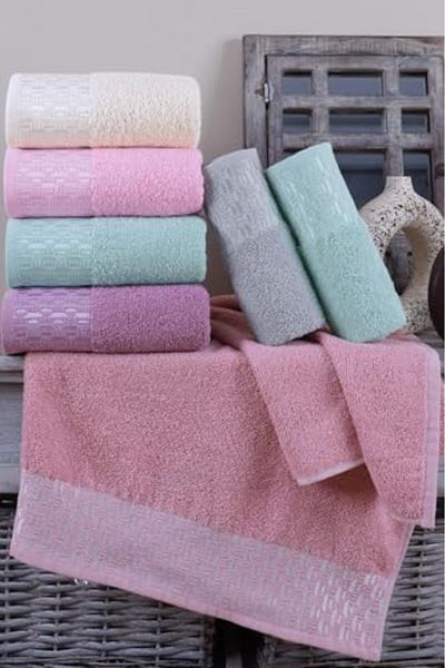 STOREMAX Ntwork Textile Ilya |   6 Pcs 50X90 cm Hand & Face Towel Set Colorful Art 1087243