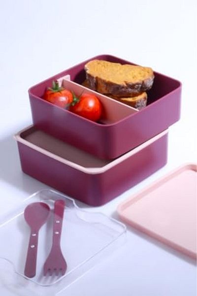 STOREMAX Bystoreby 2 Layer Microwave Compatible Food Storage Container Lunch Box Athlete Student School Business