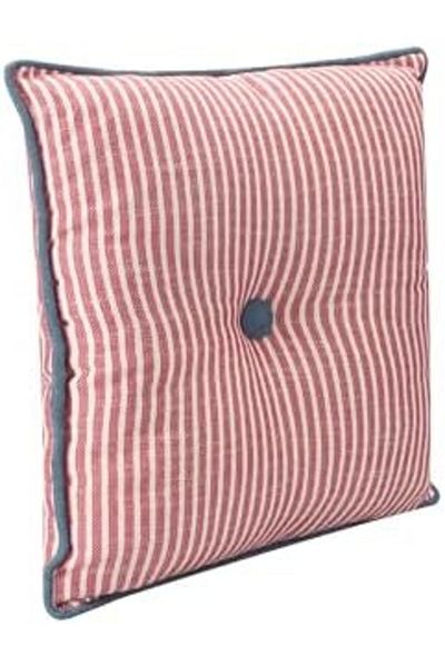 STOREMAX Sellbuystore Chantilly Red Striped Cotton Pillow 40X40Cm 1053513