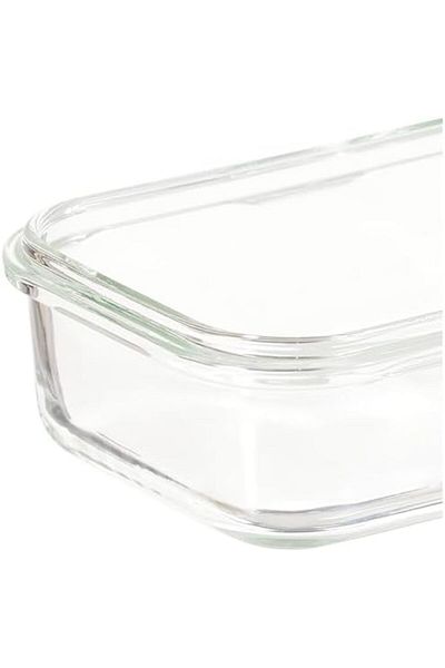 STOREMAX Sellbuystore Primanova Rectangular Glass Storage Container, 400 ml 1053513