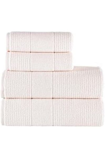 STOREMAX Network Textile Royal |   50X90-70X140 cm 4-Piece Bath Towel Set, 100% Cotton Towel Set Cream Art 1