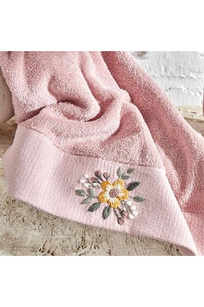 STOREMAX Mrttnca Home Comfort Touch Embroidered 100% Cotton Towel Powder 30X50 cm Trndymrt 1087243