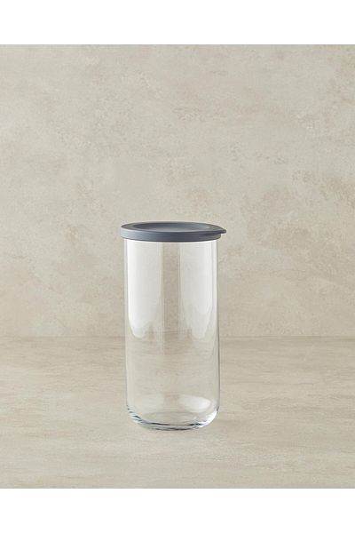 STOREMAX Bystoreby Home Fresh Safe Glass Jar Gray Newdesing 646268