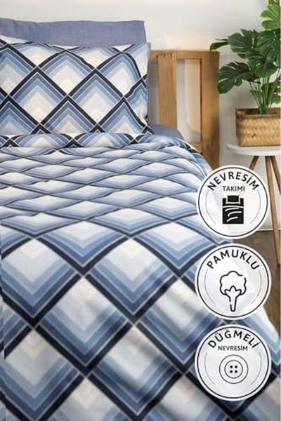 STOREMAX Sellbuystore Single Duvet Cover Set - Blue 1053513