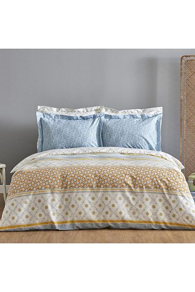 STOREMAX Sellbuystore Home Sarah Anderson Carlene Double Duvet Cover Set, Yellow 1053513
