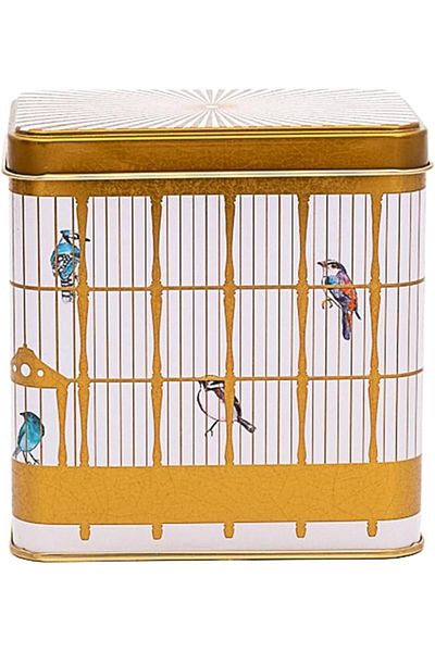 STOREMAX Bystoreby Bird Cage Patterned Square Metal Storage Container 9X9 cm (Bird Cage) Newdesing 646268