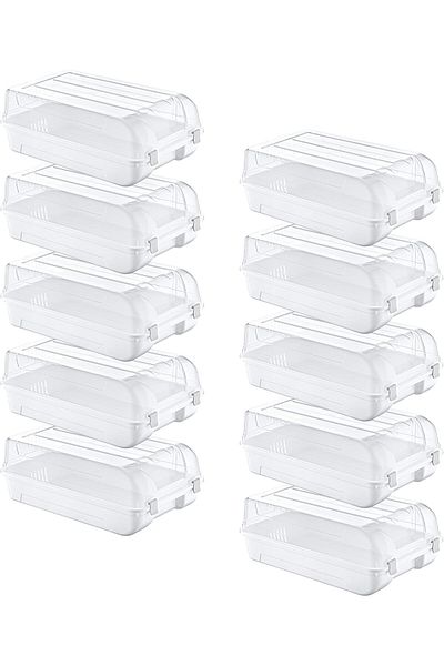 STOREMAX Sellbuystore Set of 10 Men's White Shoe Box 1053513