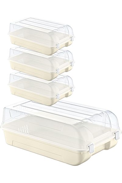 STOREMAX Sellbuystore Set of 4 Men's Latte Shoe Box 1053513