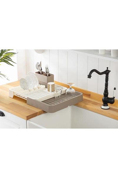 STOREMAX Ntwork Sliding Dish Rack Dish Rack – Dish Basket, Dish Drying, Kitchen D