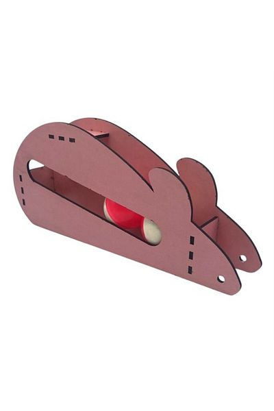 STOREMAX Lvnmblya Mouse Cat Game Wooden 2-Ball Cat Toy Board Cat Game Board Mouse and Ball Toy