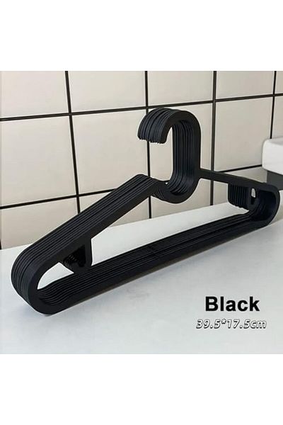 STOREMAX Muartshop Home - Plastic Clothes Hanger, Black Clothes Hanger, Shirt Hanger, Wardrobe Hanger