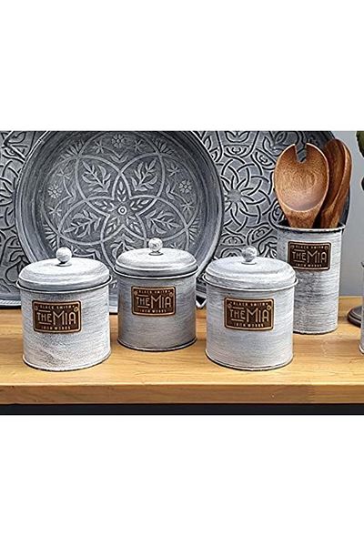 STOREMAX Mrttnca Mia Tea Sugar Coffee Jar 17 cm - Stone Trndymrt 1087243