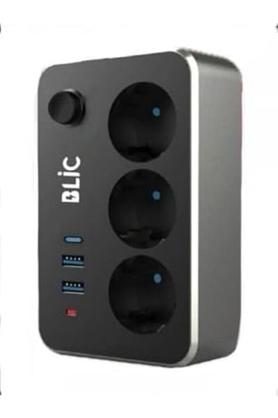 STOREMAX Ysstorex Multiplexer 3-Plus Socket 2 USB 1 Type-C 2 Meter Cable Switched Thermal Current Protected Socket