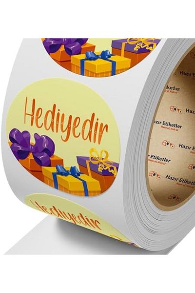 STOREMAX Muartshop Labels , Ready to Buy Fast Buy Gift Tag Pattern 50mm in Diameter 500 Pieces in a Roll K