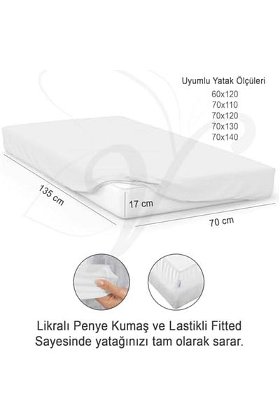 STOREMAX Bystoreby Home 100% Combed Cotton, Elastic Full Edge Baby Bed Sheet – Oeko-Tex Certified, Soft