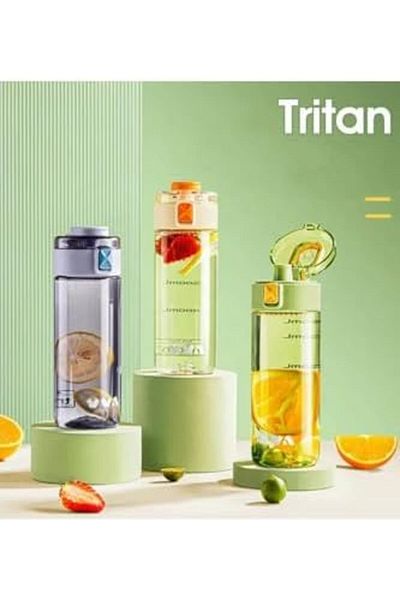 STOREMAX Ntwork 450ml Carry Handle Lockable Lid Comfortable Drinking Tritan Sports Bottle with Measuring Scale (