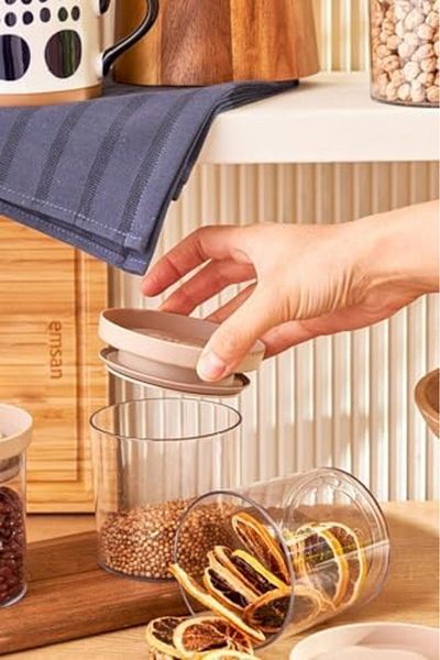 STOREMAX Bystoreby Arya 6-Piece Small Storage Container Beige Newdesing 646268