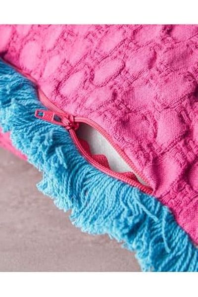 STOREMAX Mrttnca Home Orkney Cotton Throw Pillow Case Fuchsia Trndymrt 1087243